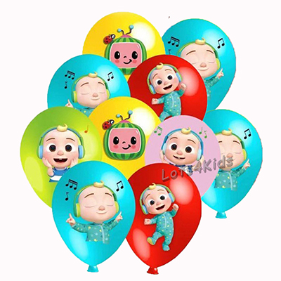 COCOMELON BIRTHDAY PARTY BALLOONS PARTY SUPPLIES DECORATIONS - PACK OF ...
